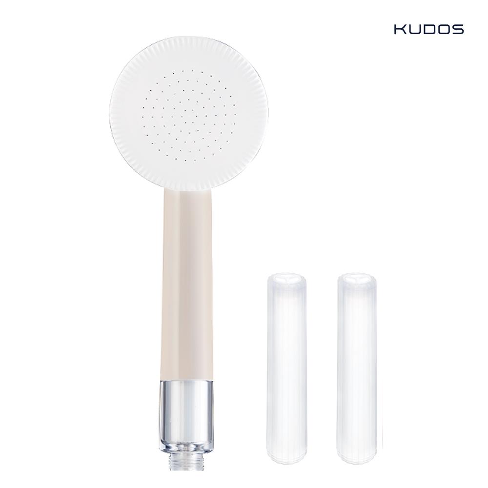 ชุดฝักบัวเฉพาะหัวพร้อมฟิลเตอร์ KUDOS TUBU สีครีม (ฟิลเตอร์ 2 ชิ้น)
