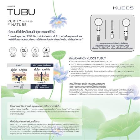 ชุดฝักบัวเฉพาะหัวพร้อมฟิลเตอร์ KUDOS TUBU สีครีม (ฟิลเตอร์ 2 ชิ้น)_3