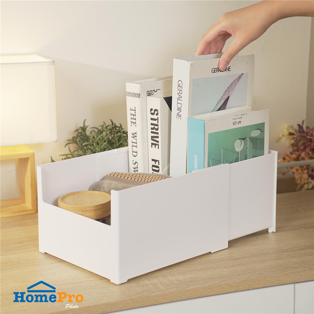 กล่องเก็บของปรับขนาดได้ KECH CLOUD SIZE M สีขาว