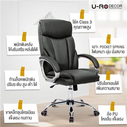 เก้าอี้สำนักงาน U-RODECOR PORTER สีดำ_10