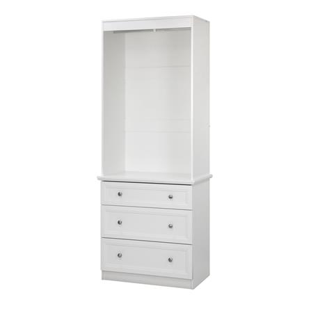 ตู้เสื้อผ้าบานผสม FURDINI HELENA 80 ซม. สีขาว_1