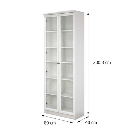 ตู้โชว์ FURDINI HELENA 80 ซม. สีขาว_8