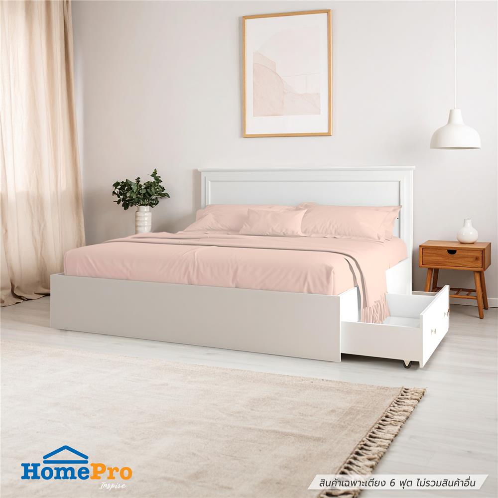 เตียง 6 ฟุต FURDINI HELENA สีขาว