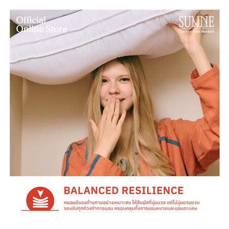 หมอนหนุน ขนห่านเทียม SUNNE GOOSEHEAVEN 19x29 นิ้ว (1 แถม 1)_5