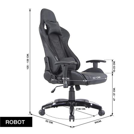 เก้าอี้เกมมิ่ง U-RODECOR ROBOT สีดำ_8