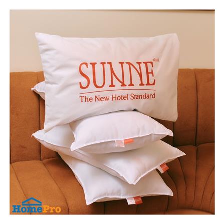 หมอนหนุน ขนห่านเทียม SUNNE HOTELIER 19x29 นิ้ว สีขาว_2
