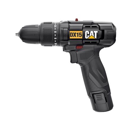 สว่านกระแทกไร้สาย (พร้อมแบตเตอรี่) CAT DX15 12 โวลต์_1