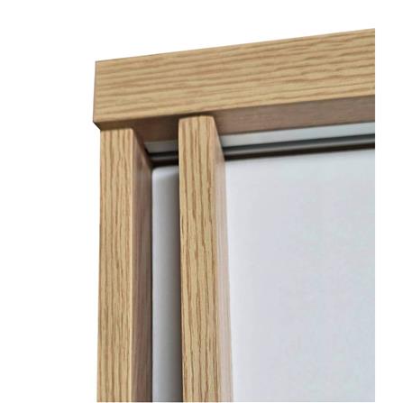 ตู้เสื้อผ้าบานเลื่อน FURDINI HERO 120 ซม. สี NATURAL OAK/ขาว_5