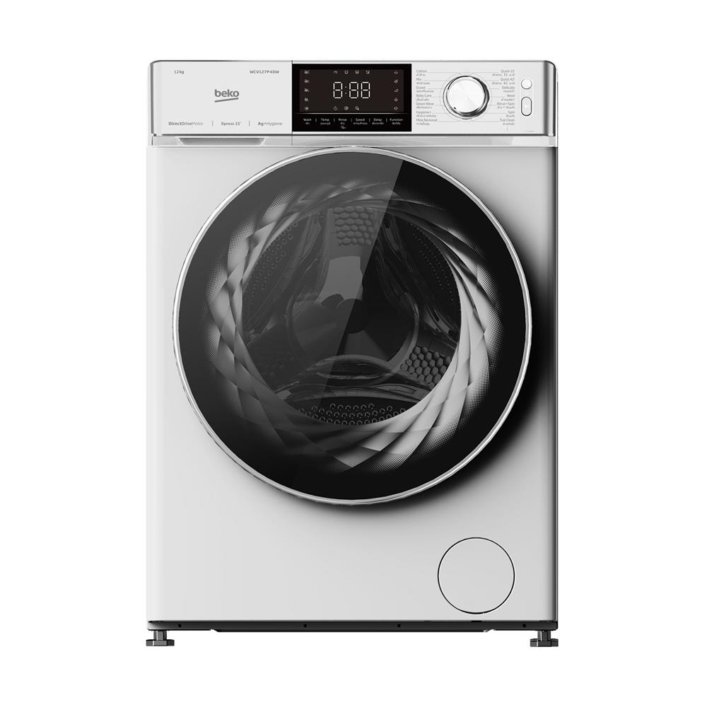 เครื่องซักผ้าฝาหน้า BEKO WCV127P4DW 12 กก. 1400 RPM สีขาว