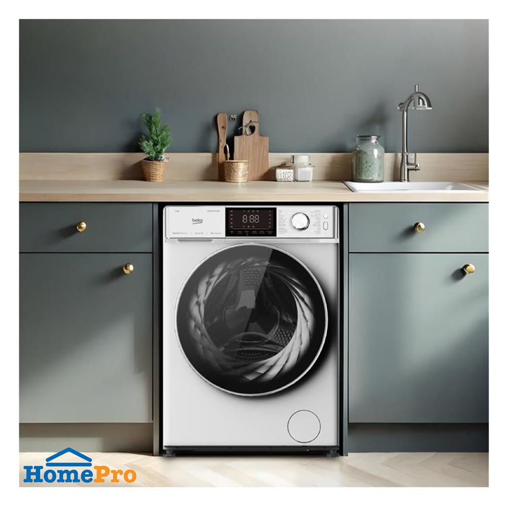 เครื่องซักผ้าฝาหน้า BEKO WCV127P4DW 12 กก. 1400 RPM สีขาว