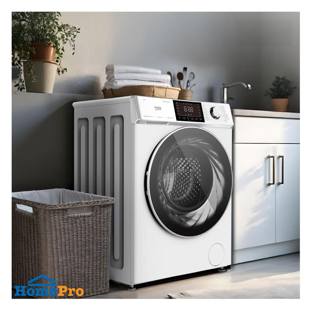 เครื่องซักผ้าฝาหน้า BEKO WCV127P4DW 12 กก. 1400 RPM สีขาว
