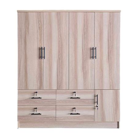 ตู้เสื้อผ้า 4 บานเปิด FURDINI HERO 160 ซม. สี NATURAL OAK_0