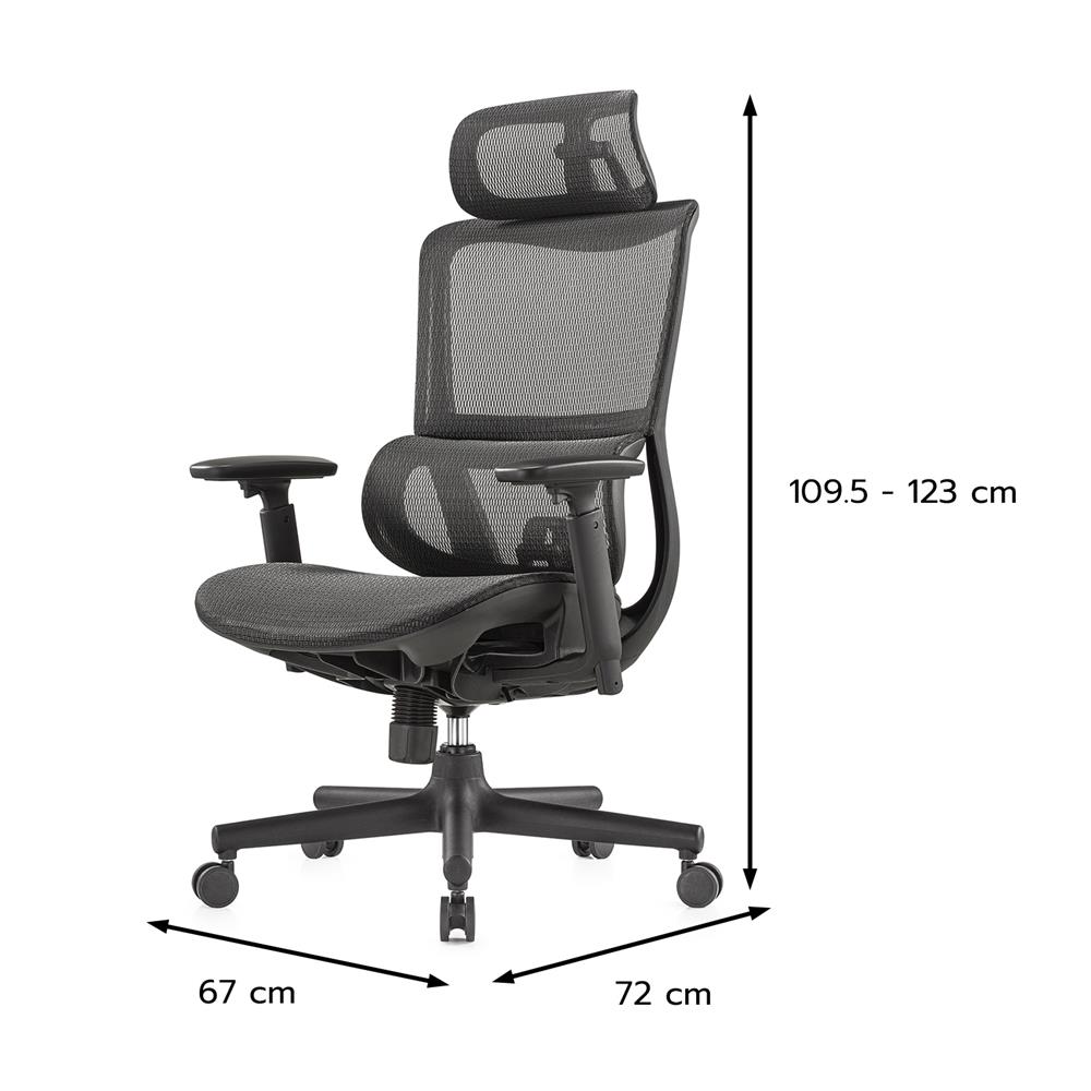 เก้าอี้สำนักงาน FURDINI ESTHER A650 สีดำ