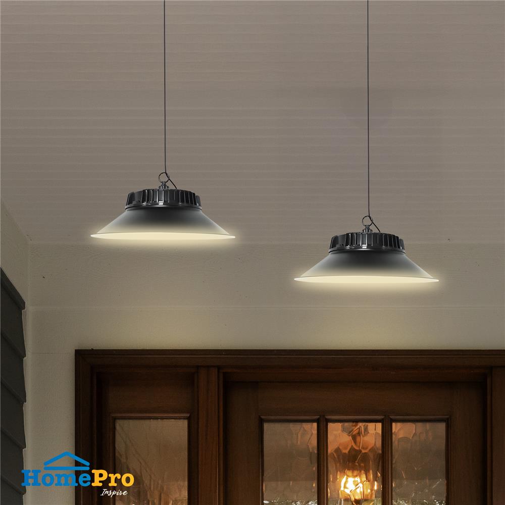 ไฟช่อภายนอก SOLAR CARINI S013 40 วัตต์ DAYLIGHT/COOL WHITE/WARM WHITE สีดำ