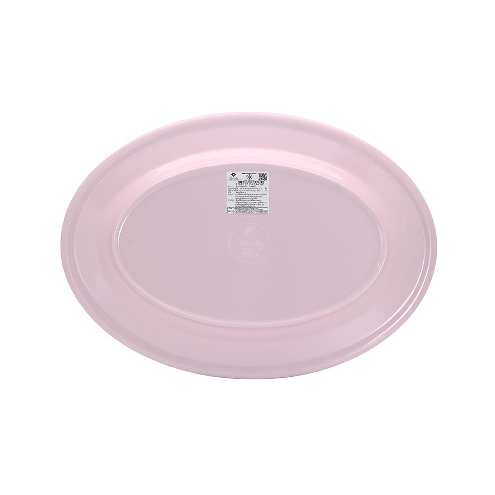 จานเปลเมลามีน 14 นิ้ว VANDA CLASSIC สีชมพู