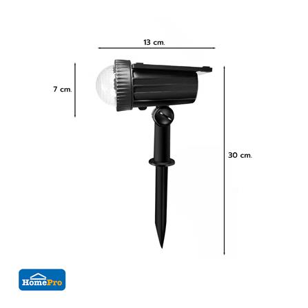 ไฟจัดสวน SOLAR CARINI AR-007 3.6 วัตต์ RGB สีดำ_6