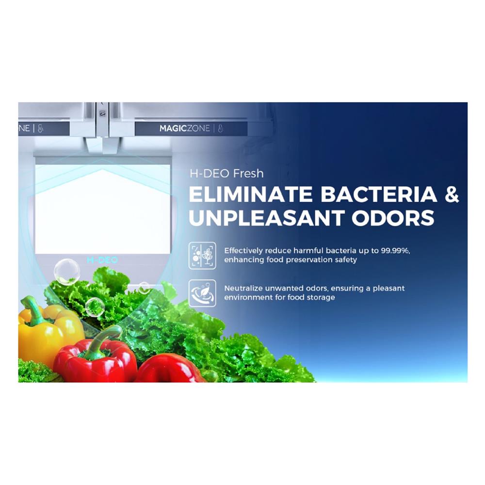 ตู้เย็น 2 ประตู HAIER HRF-460IMGU1 16 คิว กระจกขาว