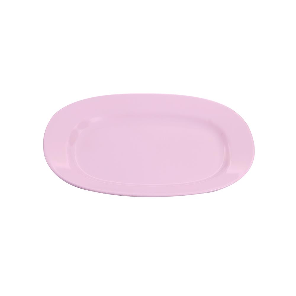 จานเปลเหลี่ยมเมลามีน 12 นิ้ว VANDA CLASSIC สีชมพู