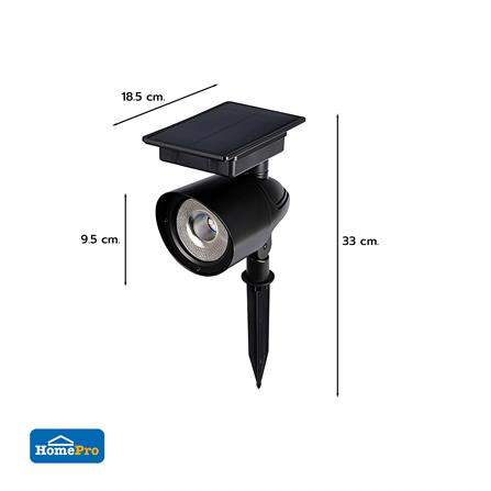 ไฟจัดสวน SOLAR CARINI AR-008 0.5 วัตต์ RGB สีดำ_7