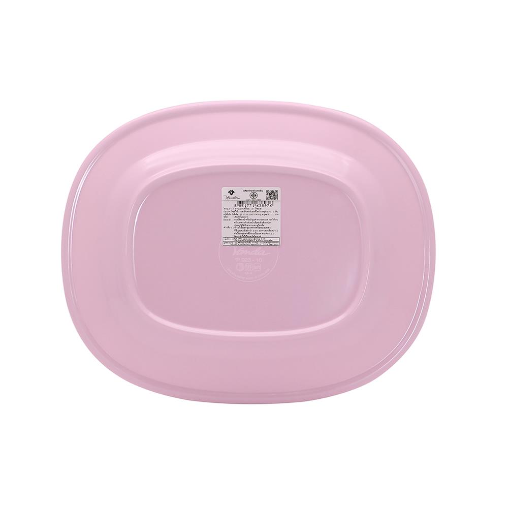 จานเปลเหลี่ยมเมลามีน 10 นิ้ว VANDA CLASSIC สีชมพู