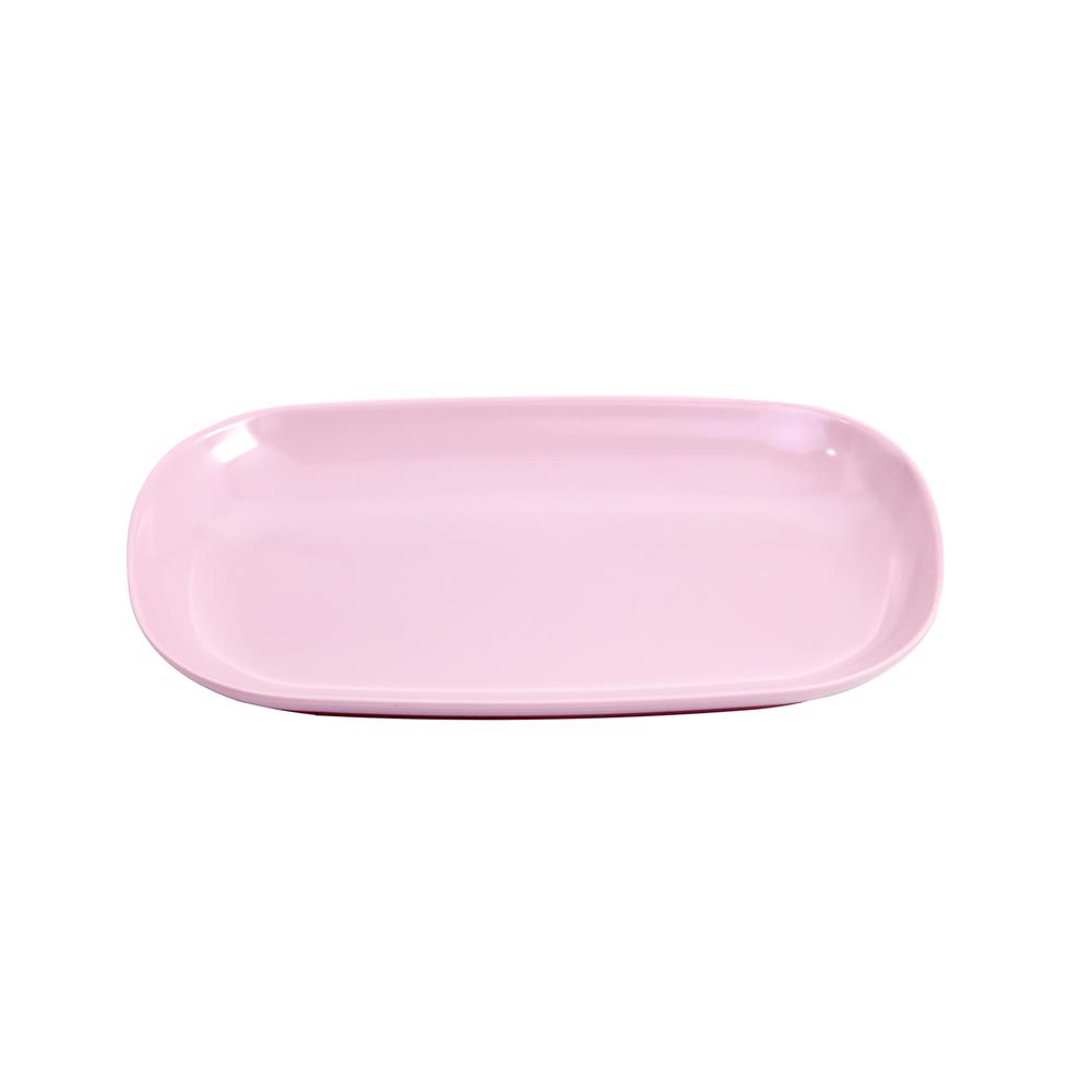 จานเหลี่ยมเมลามีน 9.5 นิ้ว VANDA CLASSIC สีชมพู