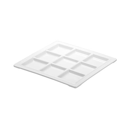 ถาดเหลี่ยมเมลามีน 12.75 นิ้ว SUPERWARE CATERING KANTO สีขาว_0