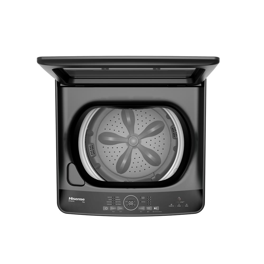 เครื่องซักผ้าฝาบน HISENSE WT150F50 15 กก. อินเวอร์เตอร์ สีดำ