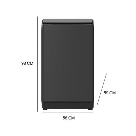 เครื่องซักผ้าฝาบน HISENSE WT150F50 15 กก. อินเวอร์เตอร์ สีดำ_6