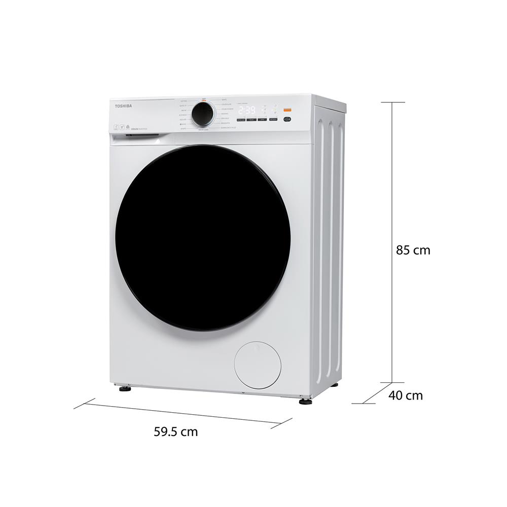 เครื่องซักผ้าฝาหน้า TOSHIBA TW-T21BU80UWT(WW) 7 กก. สีขาว อินเวอร์เตอร์