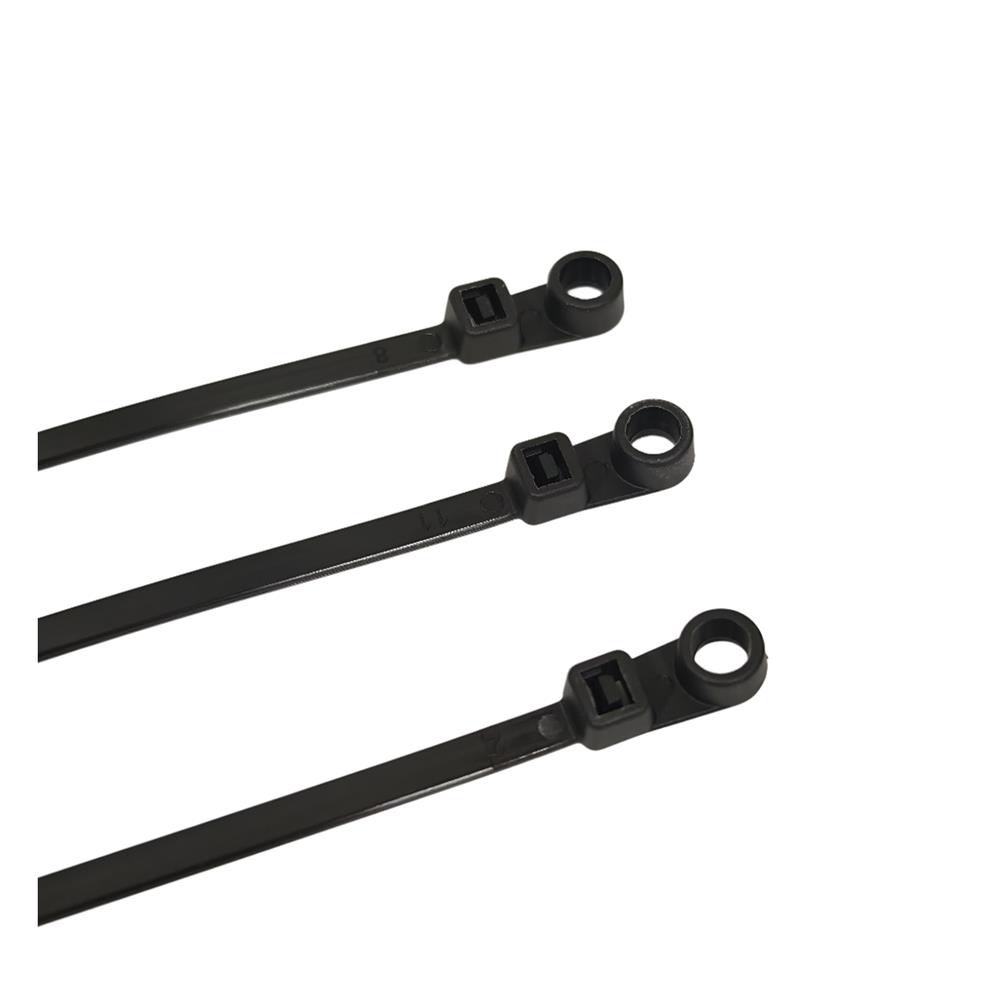 เคเบิ้ลไทร์หัวกลมมีรูสกรู ELECKTA 8 นิ้ว สีดำ (แพ็ก 100 ชิ้น)