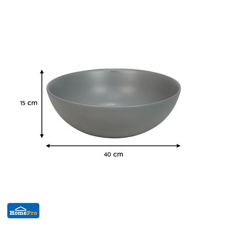 อ่างล้างหน้าวางบนเคาน์เตอร์ MOYA 222-8 MATT GREY_7