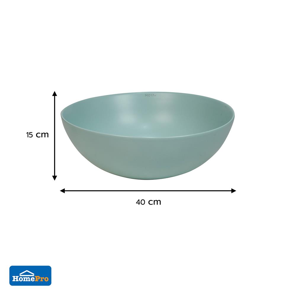 อ่างล้างหน้าวางบนเคาน์เตอร์ MOYA 222-9 MATT GREEN