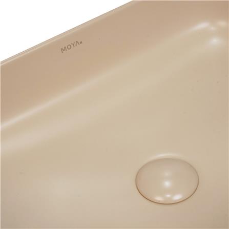 อ่างล้างหน้าวางบนเคาน์เตอร์ MOYA 203P-2 MATT BEIGE_3