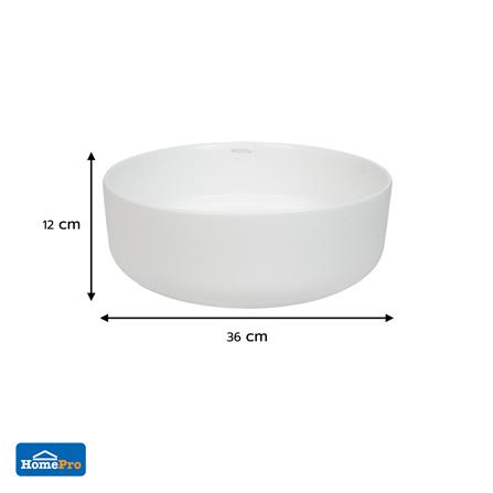 อ่างล้างหน้าวางบนเคาน์เตอร์ MOYA 221-12 MATT WHITE_9