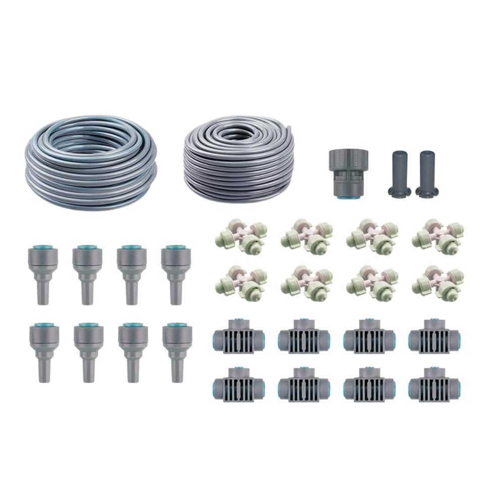 ชุดหัวพ่นหมอก 4 ทาง 8 หัว FUJIN พร้อมสาย 12 มม.X10 ม.