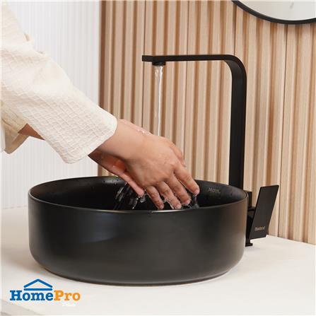 อ่างล้างหน้าวางบนเคาน์เตอร์ MOYA 221-11 MATT BLACK_6