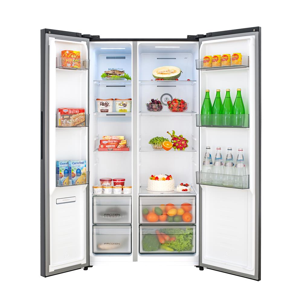 ตู้เย็น SIDE BY SIDE HISENSE RS708N4TBN 19.8 คิว สีดำ