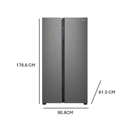ตู้เย็น SIDE BY SIDE HISENSE RS708N4TBN 19.8 คิว สีดำ_5