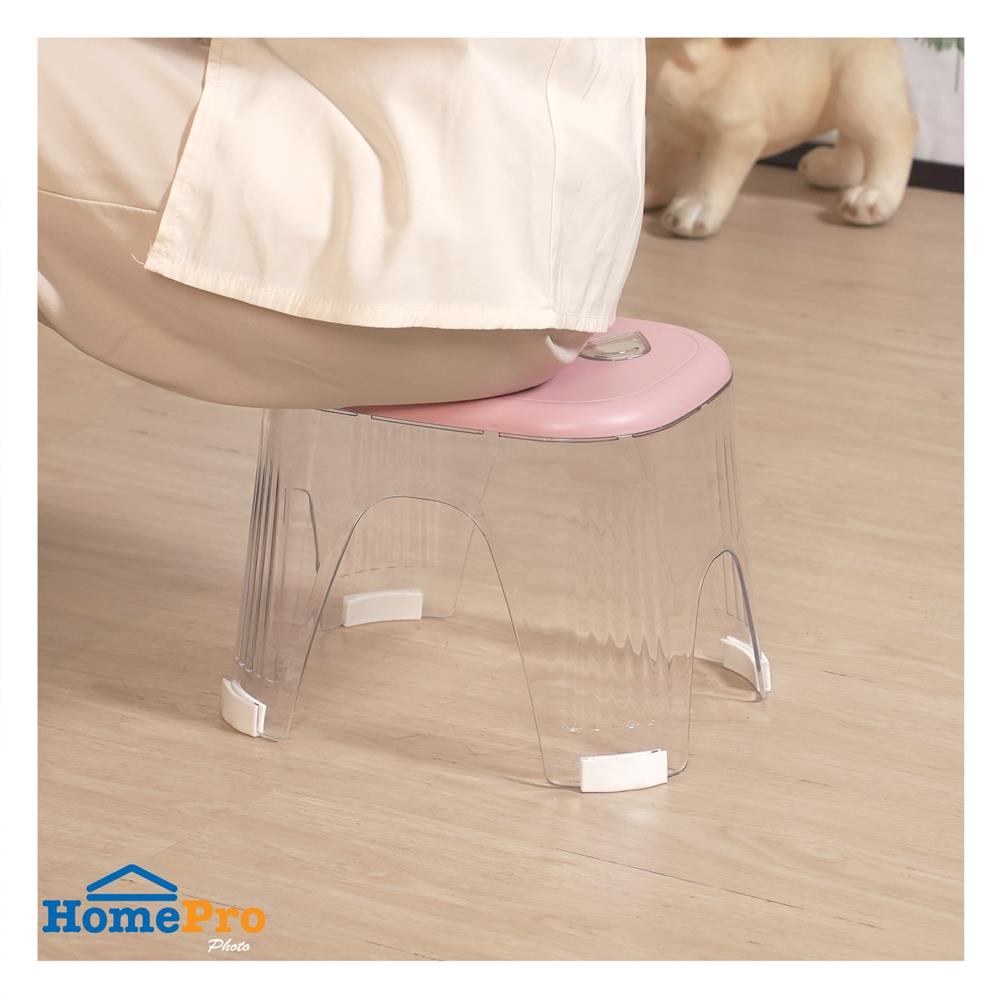 เก้าอี้เตี้ย ACCO PASTEL 27x21.5x20.5 ซม. สีชมพู