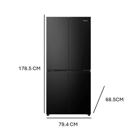 ตู้เย็น MULTI DOOR HISENSE RQ610N4TBNI3 17.3 คิว สีดำ_7