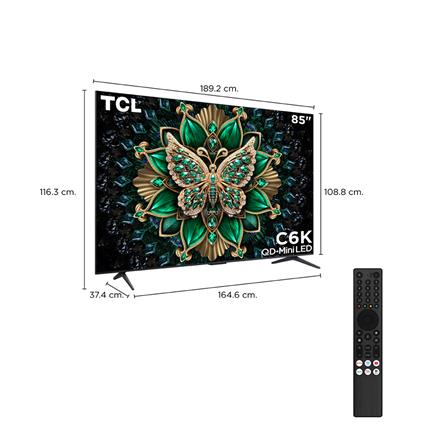 ทีวีคิวดี มินิแอลอีดี 85 นิ้ว TCL (4K, LED, GOOGLE TV) 85C6K_14