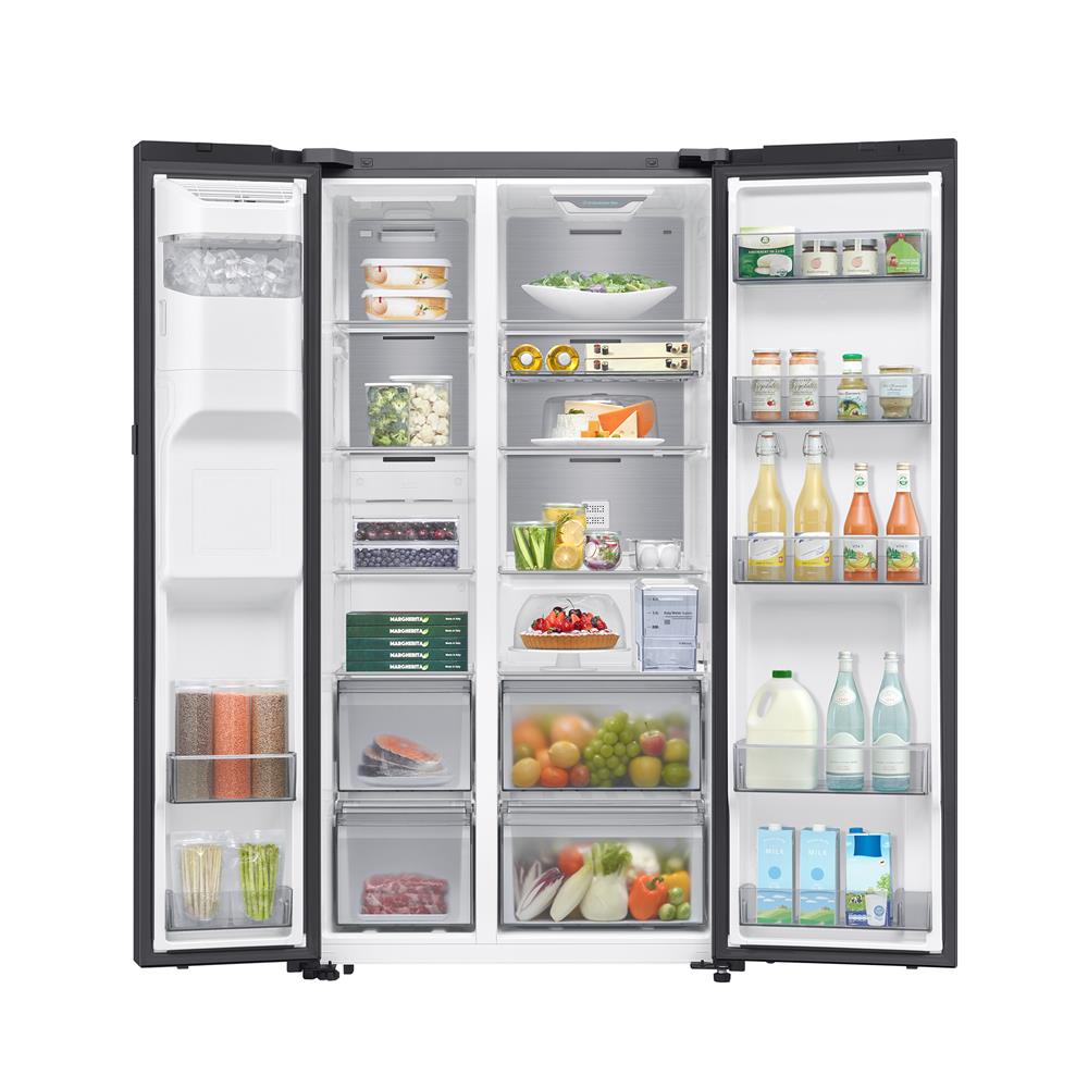 ตู้เย็น SIDE BY SIDE SAMSUNG RS90F65D2FST 21.7 คิว สีดำ