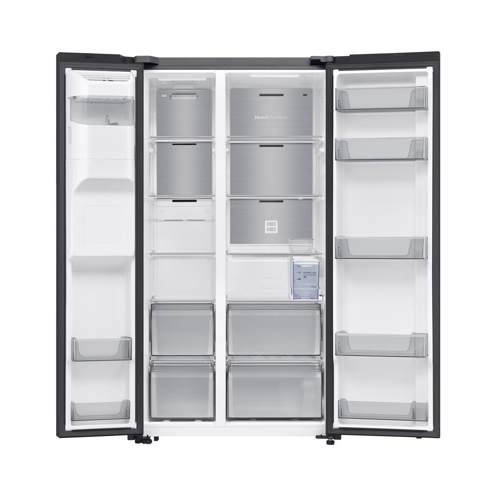 ตู้เย็น SIDE BY SIDE SAMSUNG RS70F65K1BST 22.4 คิว กระจกดำ