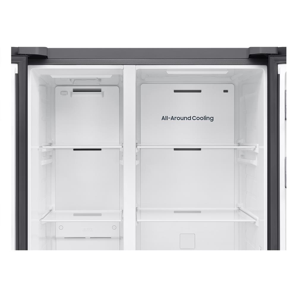 ตู้เย็น SIDE BY SIDE SAMSUNG RS70F65Q1BST 23.1 คิว กระจกดำ