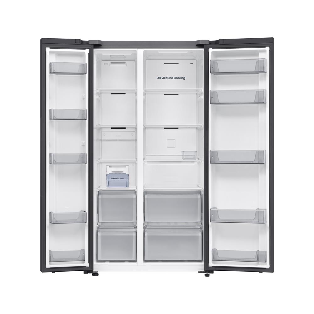 ตู้เย็น SIDE BY SIDE SAMSUNG RS70F65Q1BST 23.1 คิว กระจกดำ