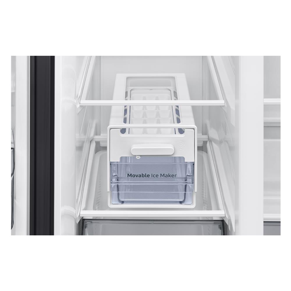 ตู้เย็น SIDE BY SIDE SAMSUNG RS70F65Q1BST 23.1 คิว กระจกดำ