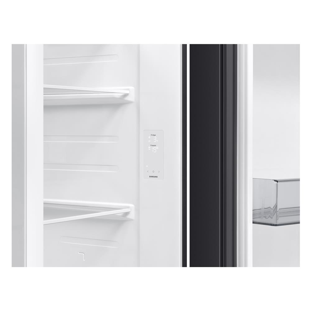 ตู้เย็น SIDE BY SIDE SAMSUNG RS70F65Q1BST 23.1 คิว กระจกดำ