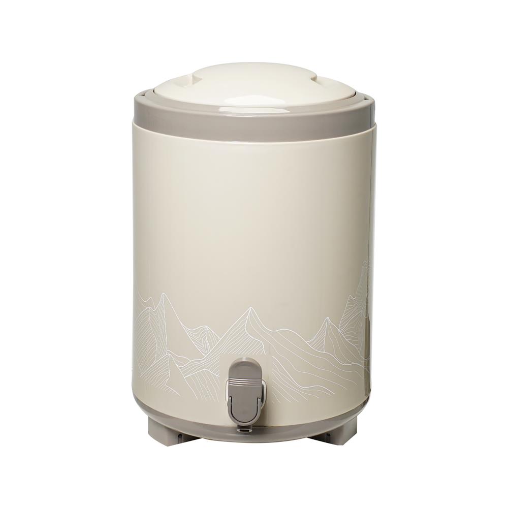 ถังน้ำดื่ม มีก๊อก SPRING COOL MATE CIRCULAR 10 ลิตร สีโทป