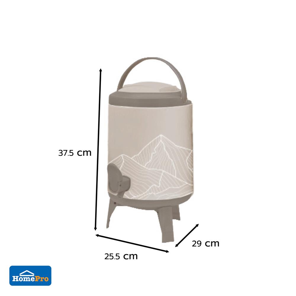 ถังน้ำดื่ม มีก๊อก SPRING COOL MATE CIRCULAR 10 ลิตร สีโทป