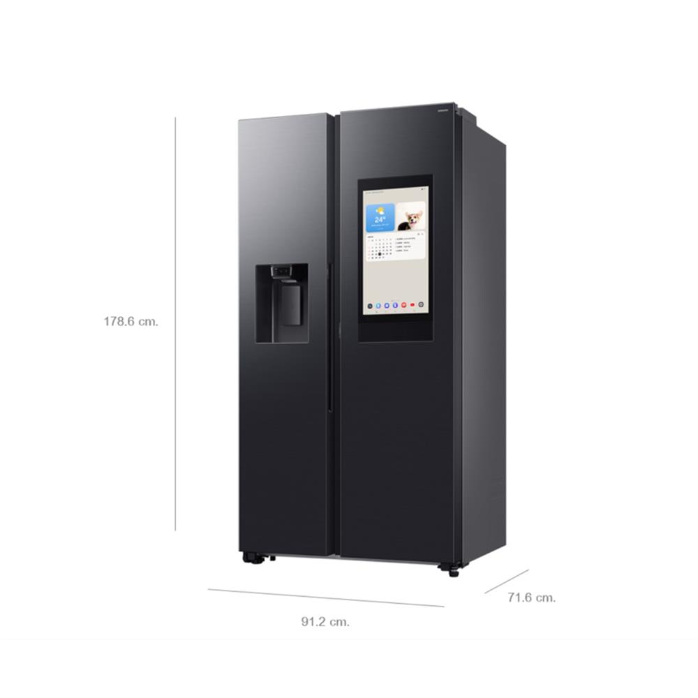 ตู้เย็น SIDE BY SIDE SAMSUNG RS90F65A2FST 21.7 คิว สีดำ